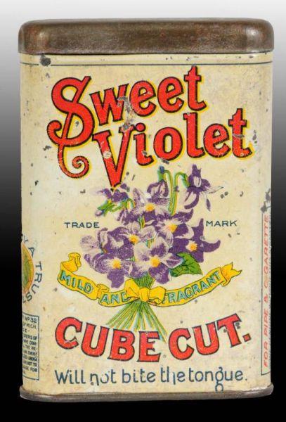 Appraisal: Sweet Violet Vertical Pocket Tobacco Tin Description Manufactured by the