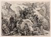 Appraisal: GIOVANNI B PIRANESI Grotteschi Set of etchings with engraving drypoint