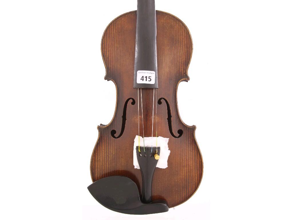 Appraisal: Violin by and labelled Joh Bapt Schweitzer cm