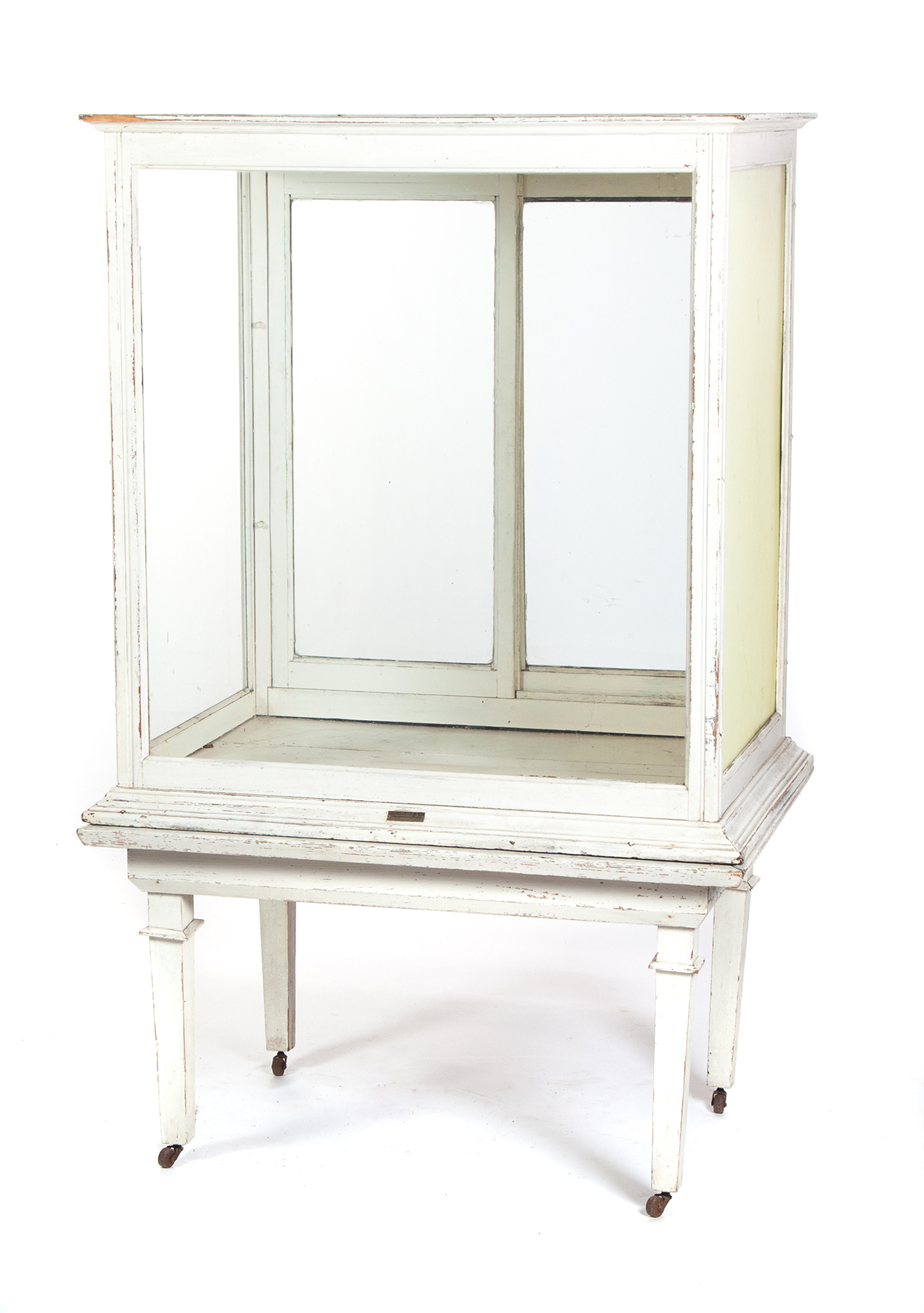 Appraisal: DISPLAY CASE ON STAND American st quarter- th century White