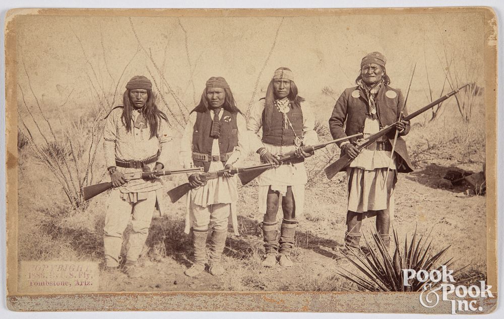 Appraisal: Native American Indian photo Geronimo by CS Fly Native American