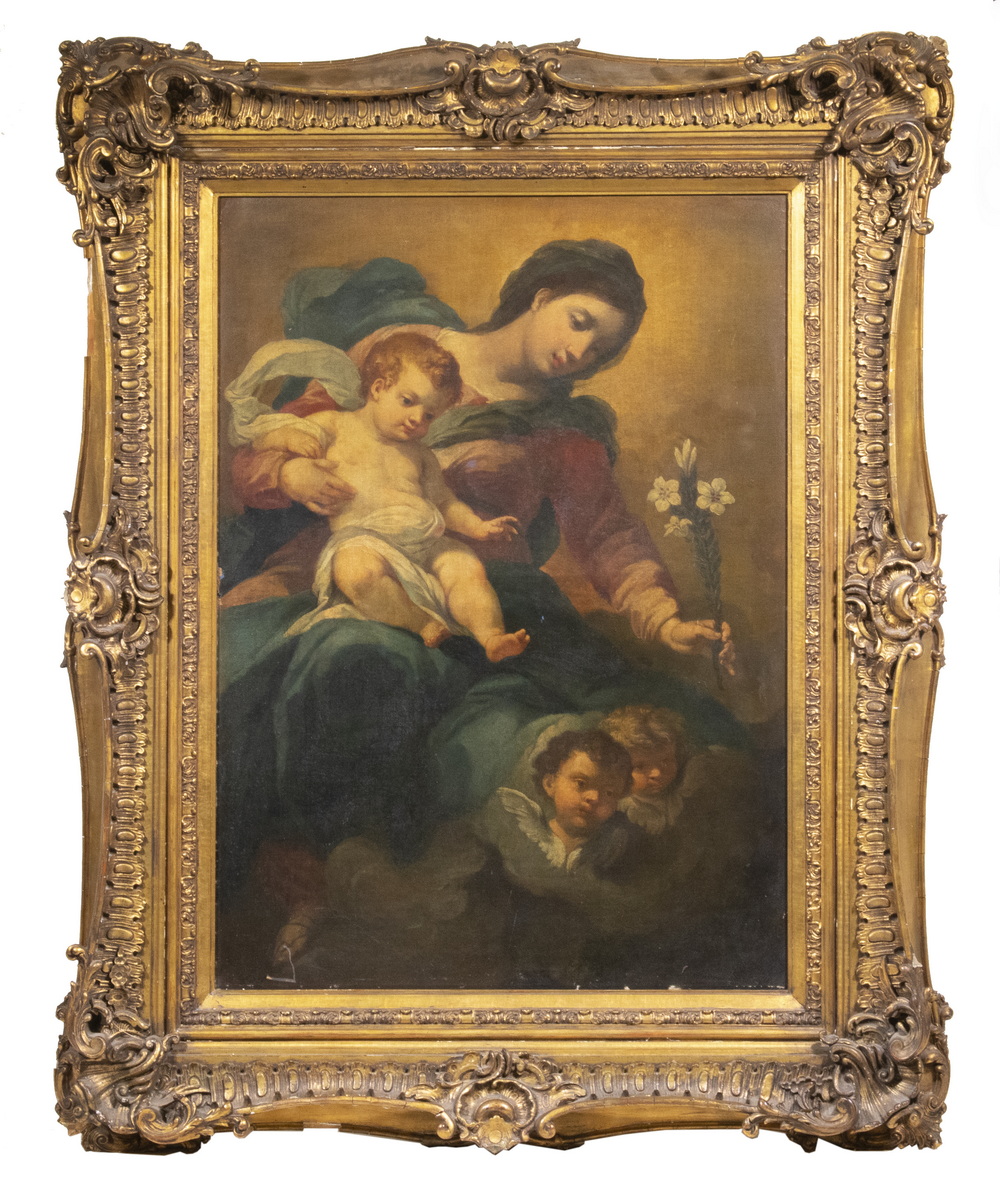 Appraisal: LATE TH C COPY OF A RAPHAEL RELIGIOUS PAINTING Madonna