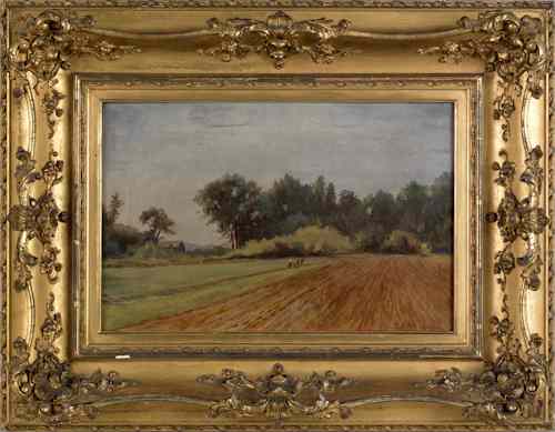 Appraisal: Oil on canvas landscape signed Dr S P Appleman x