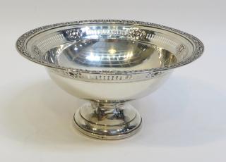 Appraisal: Weighted Sterling Footed Bowl By Columbia Weighted Sterling Footed Bowl