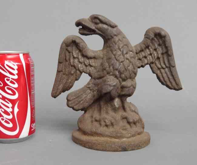 Appraisal: Early cast iron eagle doorstop '' Ht