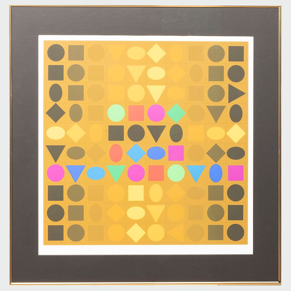 Appraisal: Victor Vasarely - Untitled Screenprint in colors on wove paper