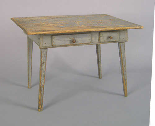 Appraisal: New England painted pine child's tavern table th c retaining