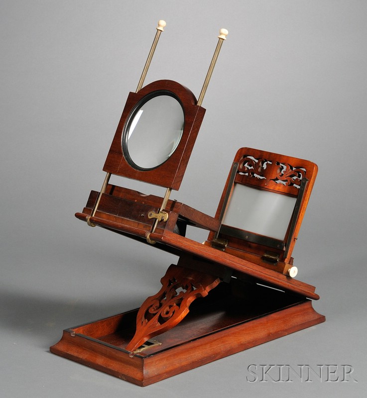 Appraisal: Rowsell's Patent Graphoscope with mahogany body in lens pair of