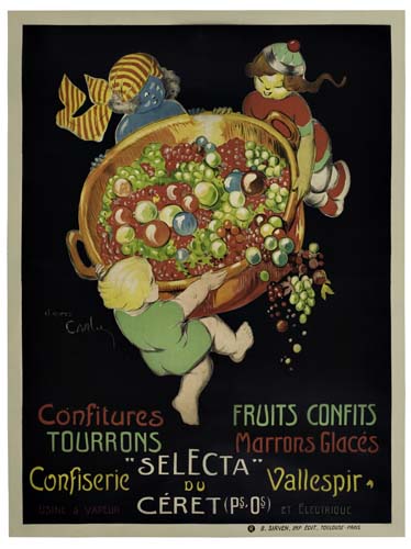 Appraisal: D'APRES JEAN CARLU CONFITURES FRUITS CONFITS x inches B Sirven