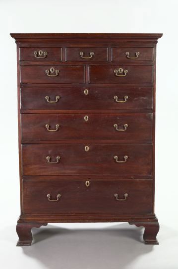 Appraisal: Early American Pennsylvania Walnut Tall Chest of Drawers late th