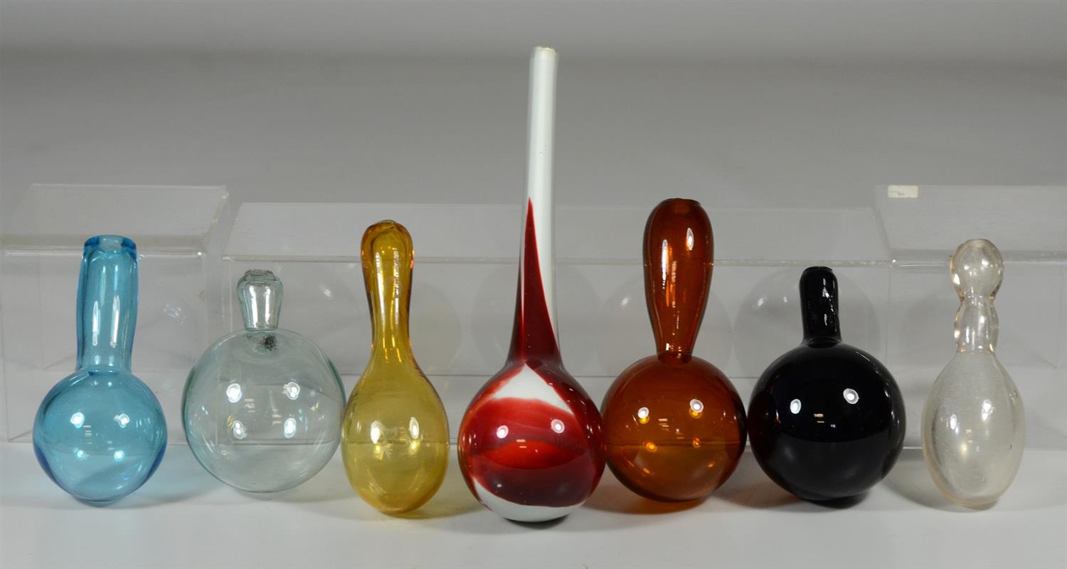 Appraisal: Glass Darning Balls including -Color hand blown glass darning ball