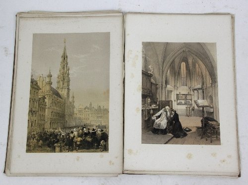 Appraisal: Haghe's Portfolio of Sketches Belgium - Germany lithographic plates published