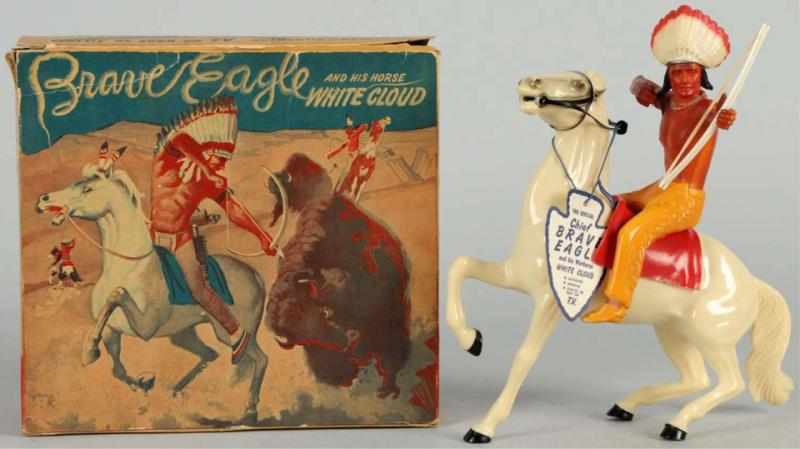 Appraisal: Hartland Brave Eagle Figure Riding White Cloud Comes with tag