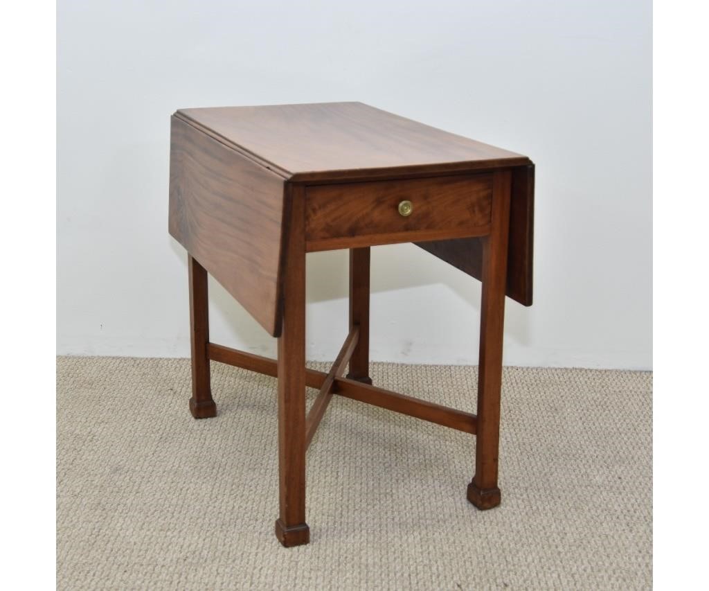 Appraisal: American Chippendale mahogany Pembroke table circa h x w x