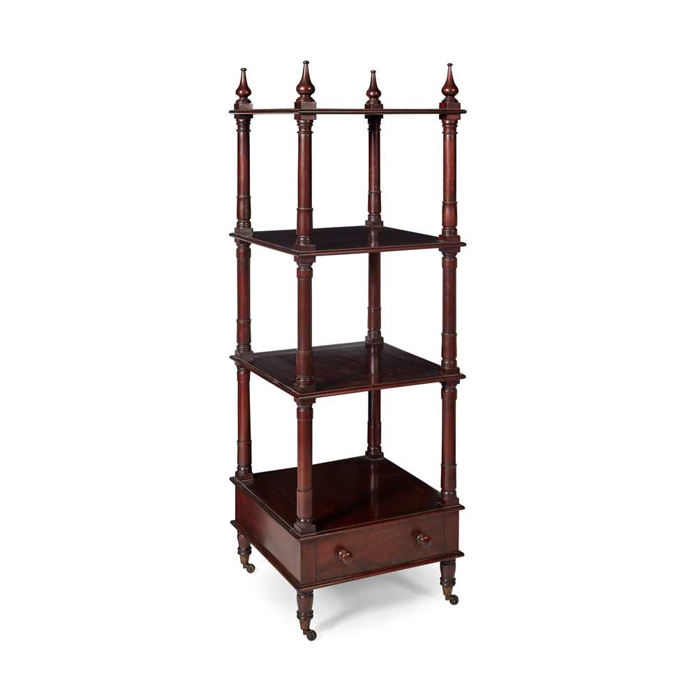 Appraisal: WILLIAM IV MAHOGANY FOUR TIER WHATNOT TH CENTURY cm wide