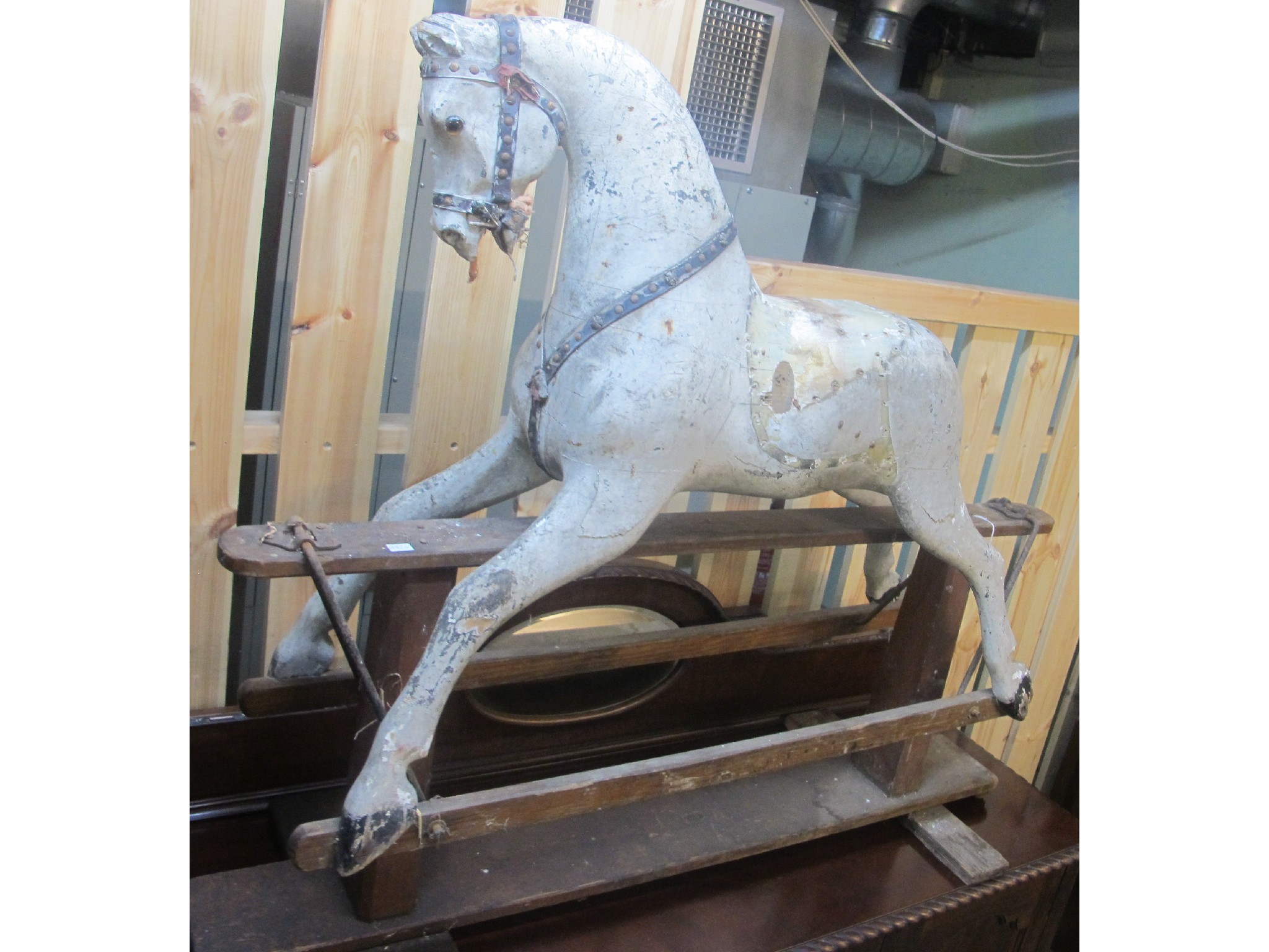 Appraisal: A vintage rocking horse