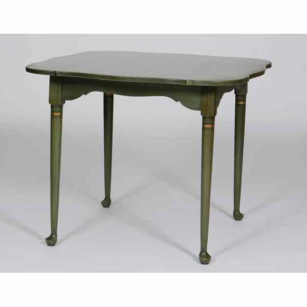 Appraisal: L Hitchcock Table American th century A square Hitchcock side