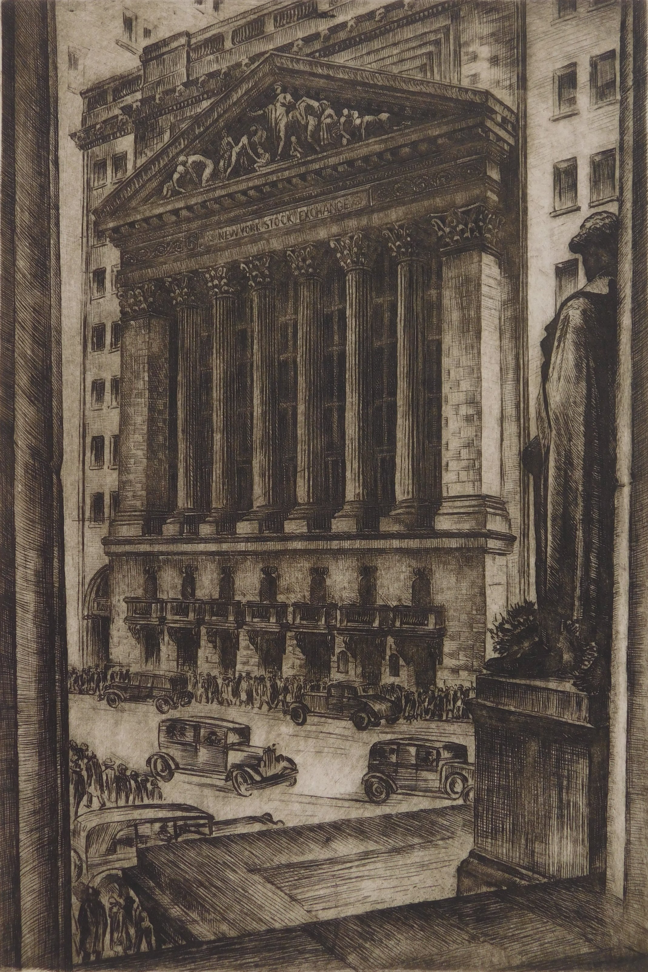 Appraisal: Isaac Friedlander American - N Y Stock Exchange- etching signed