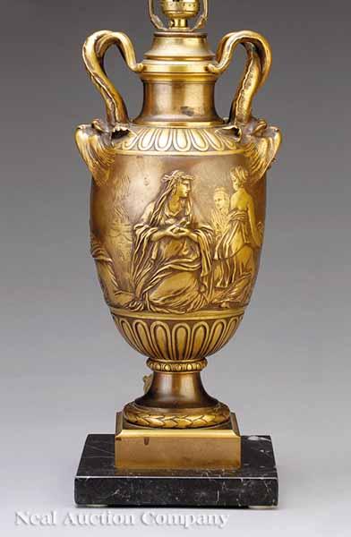 Appraisal: A Fine French Polished and Patinated Bronze Urn with a