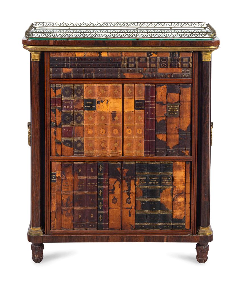 Appraisal: An Empire Gilt Bronze Mounted Rosewood Cabinet An Empire Gilt