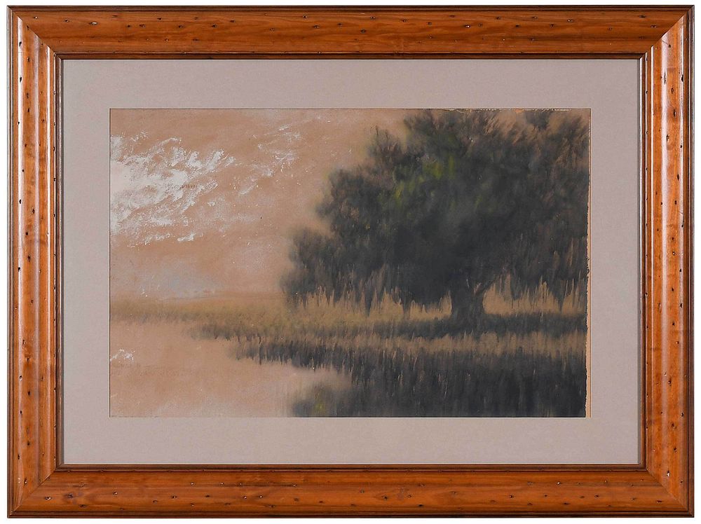 Appraisal: Alexander John Drysdale Louisiana - Live Oak in a Marsh