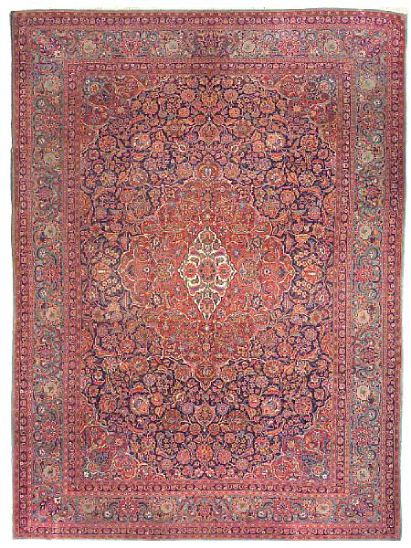 Appraisal: A Dabir Kashan carpet Central Persia first quarter th century