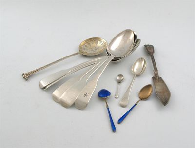 Appraisal: Miscellaneous flatware and cutlery various tea coffee spoons sauce ladles