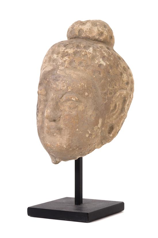 Appraisal: Sale Lot A Gandharan Stucco Head of Buddha having a