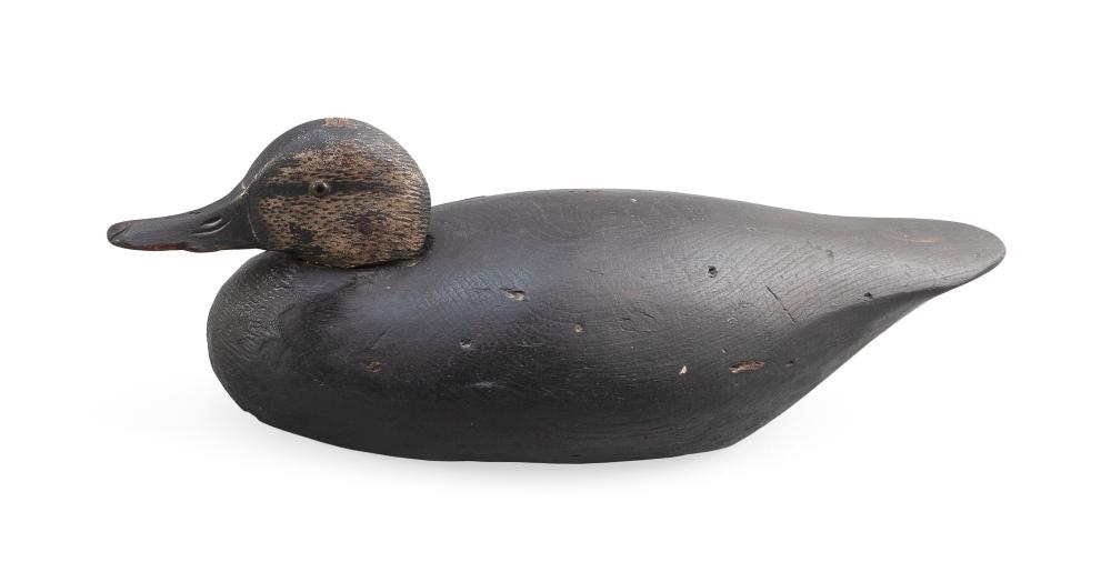 Appraisal: A ELMER CROWELL BLACK DUCK DECOY EAST HARWICH MASSACHUSETTS CIRCA