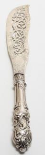 Appraisal: Ornate Victorian Sterling Silver Fish Slice Serving knife hallmarked Sheffield