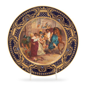 Appraisal: A Vienna Porcelain Cabinet Plate Depicting the Abduction of the