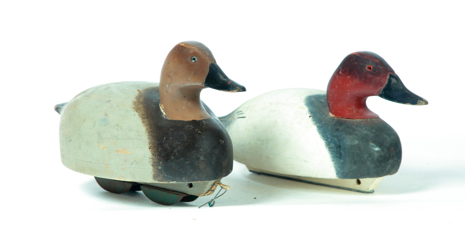 Appraisal: TWO AMERICAN DUCK DECOYS Second quarter- th century Wildfowler canvasback