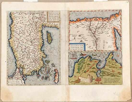 Appraisal: Maps of Asia Minor Nile Delta and Tunis by Abraham