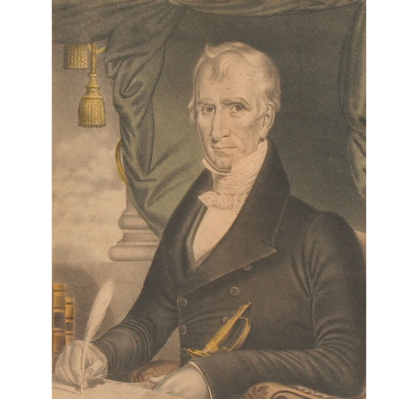 Appraisal: Currier print William Henry Harrison Ninth President of the United