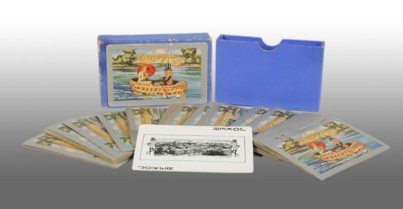 Appraisal: Planters Peanut Mr Peanut Canoe Playing Cards Description s Complete