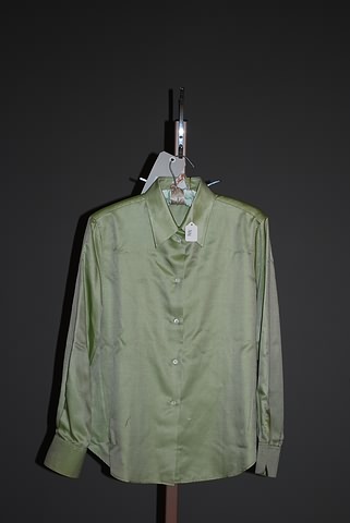 Appraisal: Loro Piana green cotton silk long sleeve shirt Size CAM