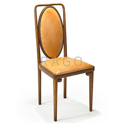 Appraisal: JOSEF HOFFMANN J J KOHN Side chair Austria s Stained