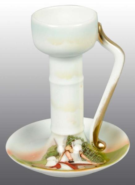 Appraisal: Royal Bayreuth Sunbonnet Babies Candlestick Description Ironing pattern With handle