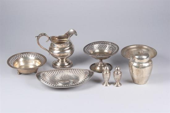 Appraisal: SEVEN PIECES AMERICAN STERLING TABLEWARE th and early th century