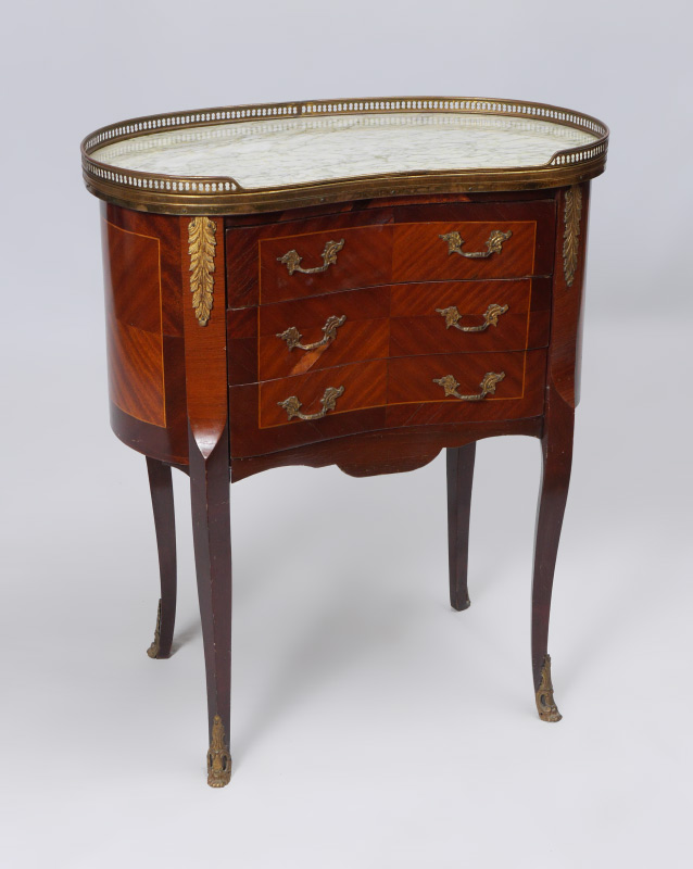 Appraisal: FINE FRENCH LOUIS XV STYLE DRAWER MARBLE TOP COMMODE Pierced