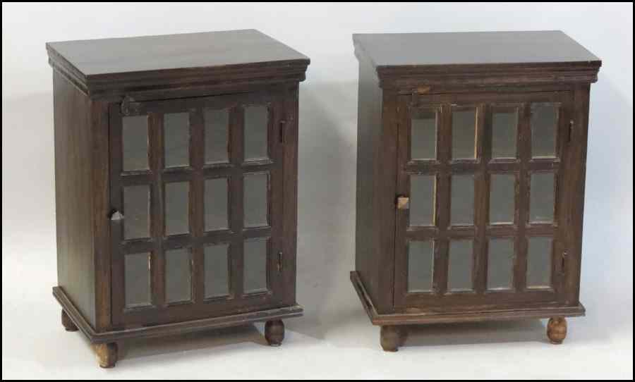 Appraisal: PAIR OF MISSION STYLE CABINETS H '' W '' D