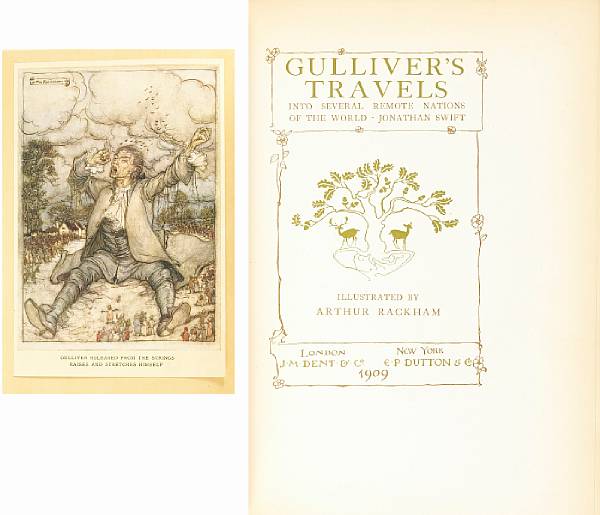 Appraisal: RACKHAM ARTHUR Swift Jonathan Gulliver s Travels into Several Remote