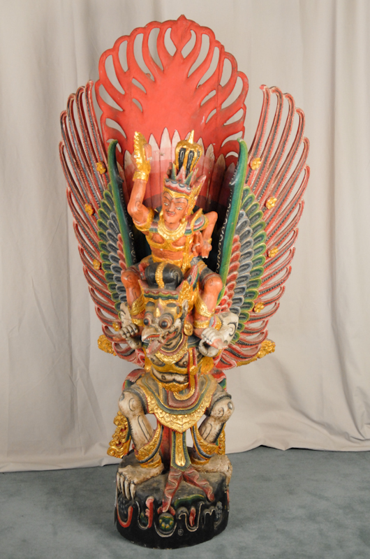 Appraisal: Large Indonesian Wood Deity Statue carved wood statue of female