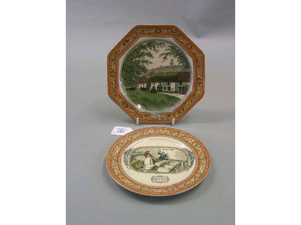 Appraisal: An unusual Adams earthenware part set of Lorna Doone series