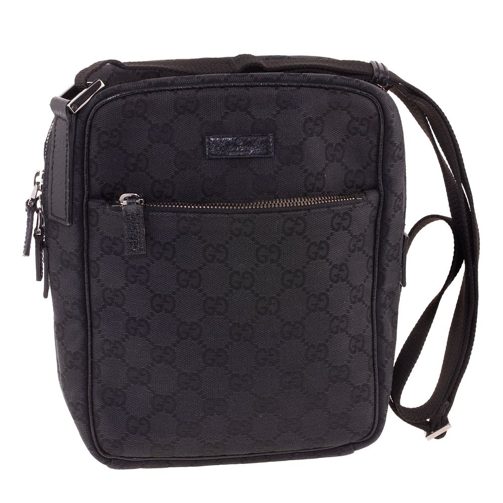 Appraisal: A Gucci Flight Small Crossbody A black Monogram GG Canvas