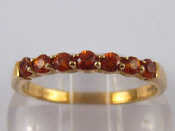 Appraisal: A carat gold garnet ring size N gms