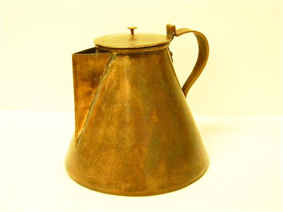 Appraisal: Copper Arts Crafts pitcher with removable lid minor corrosion and