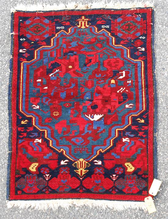 Appraisal: SEYCHOUR RUG Caucasus circa feet inches x feet inches