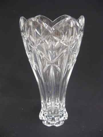 Appraisal: Cut Crystal Vase shooting star design '' excellent