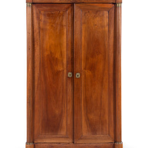 Appraisal: A Louis Philippe Gilt Metal Mounted Walnut Armoire th Century